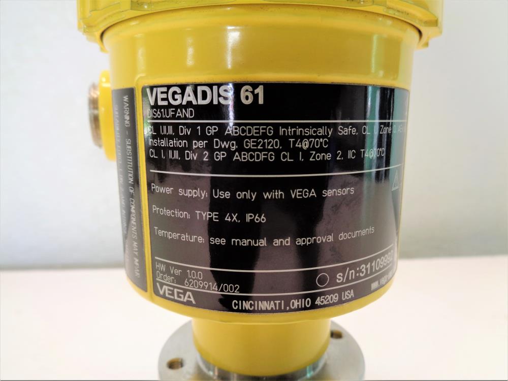 Vega Vegadis 61 Level Sensor DIS61.UFAND